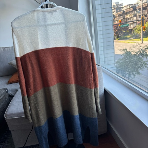 MADEWELL Kent Colorblock Long Cardigan Size xxs - Picture 3 of 9